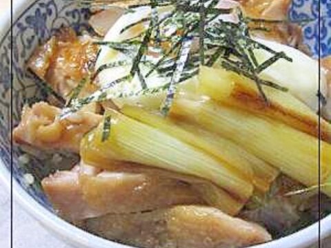 焼鳥屋さん風♪鶏の照り焼き丼♪